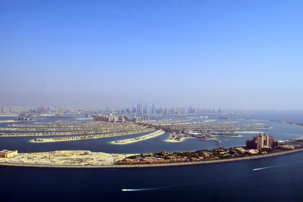 Artificial Island under contruction, Dubai